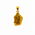 23kt Natural Gold Nugget Pendant