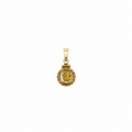 Small 14ct Gold Bezel Pendant