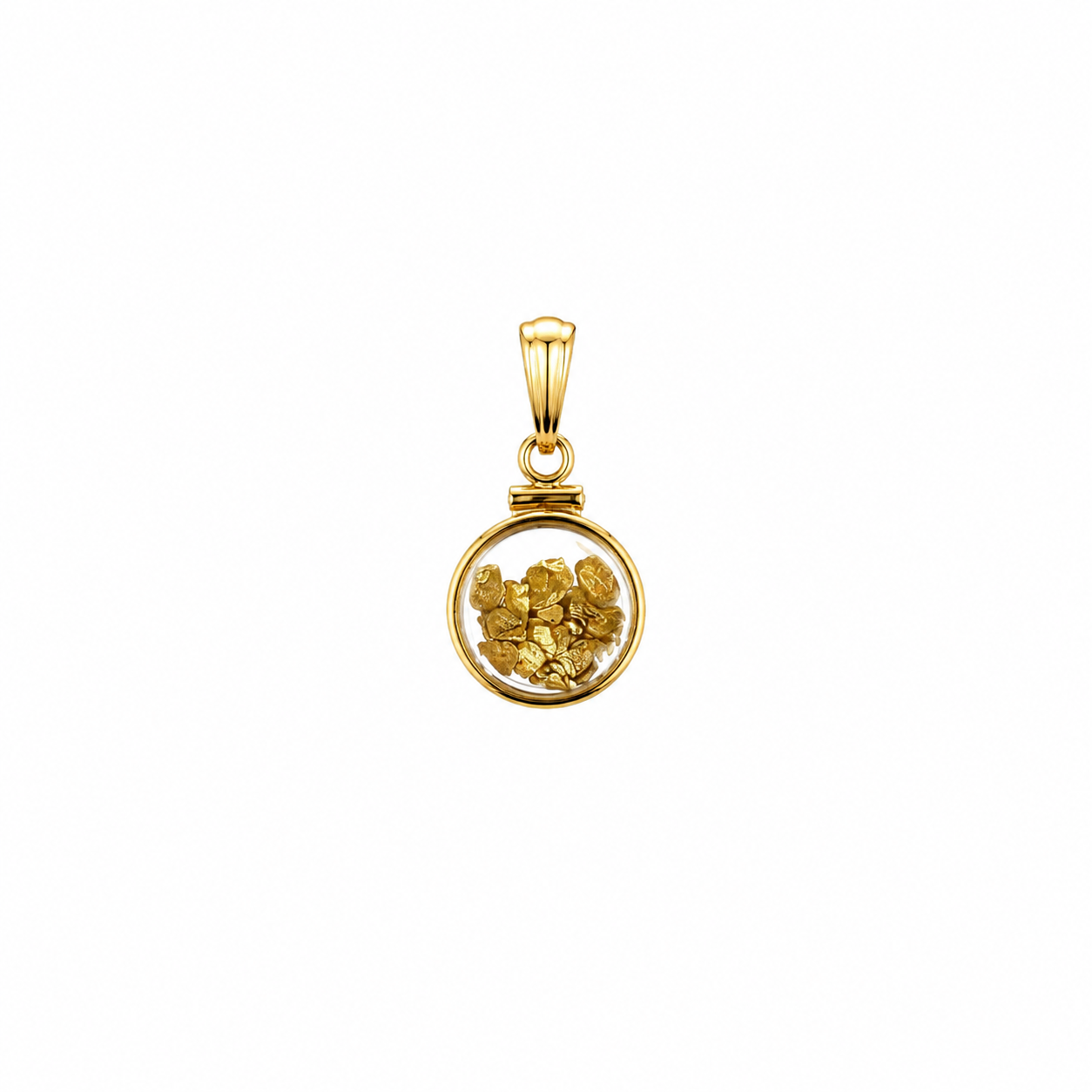 Medium 14ct Gold Bezel Pendant