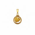 Medium 14ct Gold Bezel Pendant