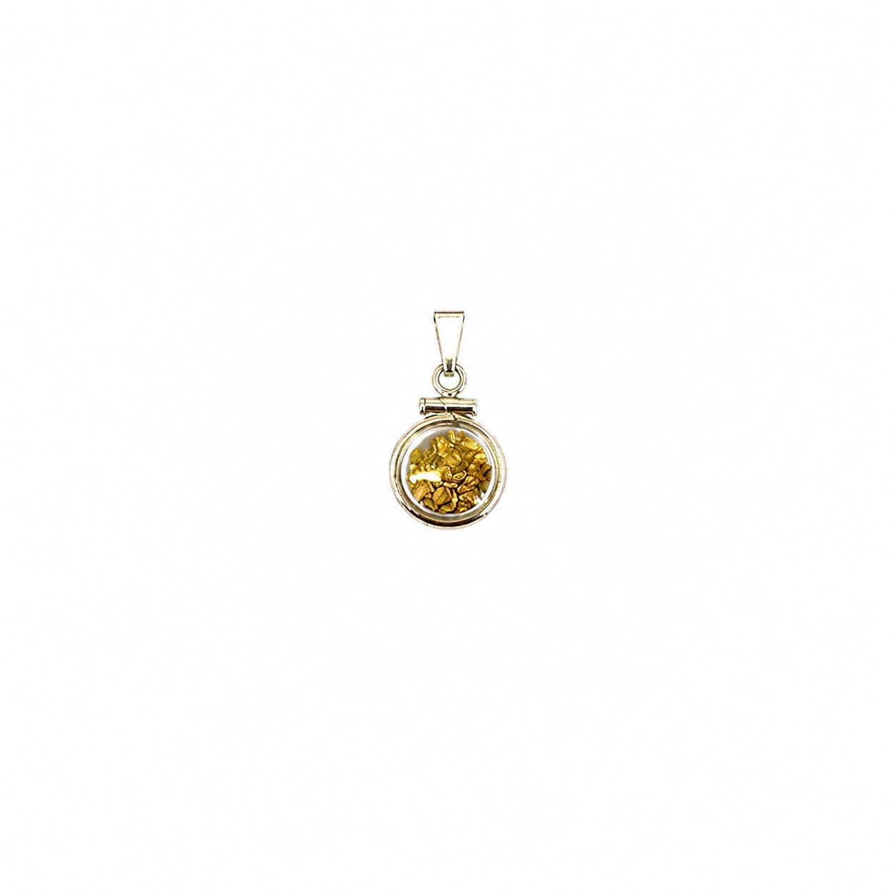 Medium Sterling Silver Bezel Pendant