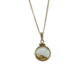 Medium Yellow Gold-filled Plain Bezel Pendant