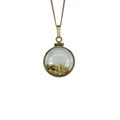 Medium 14kt Gold Plain Bezel Pendant