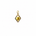 14kt Gold Diamond Shape Pendant