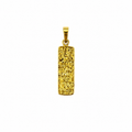 18kt Gold Rectangle Pendant
