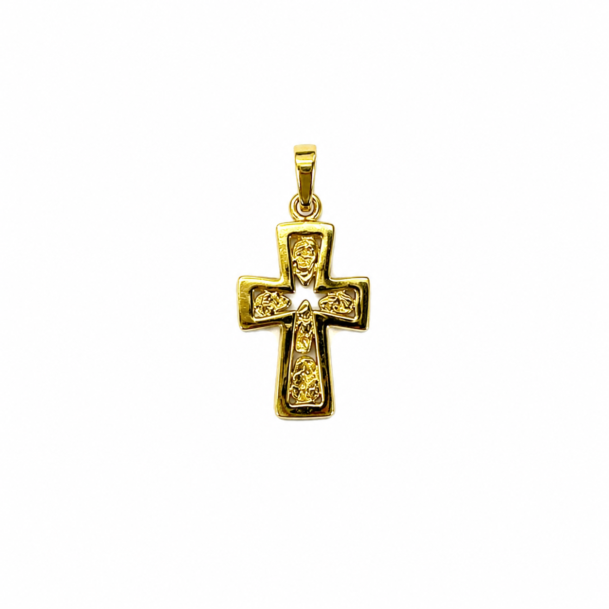 18kt Cross Pendant