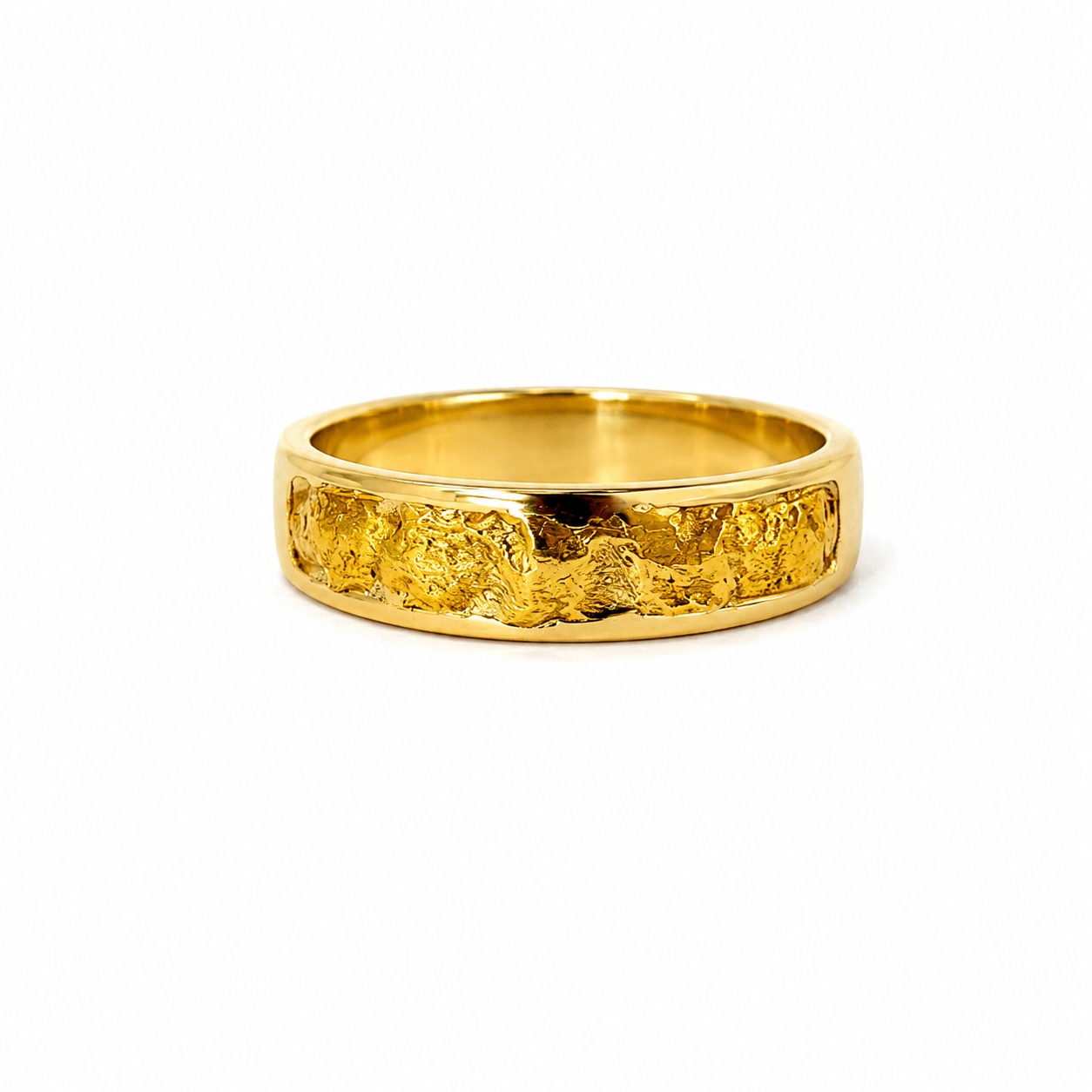 14kt Ladie's Ring - 23kt Natural Gold Nugget - Q.5